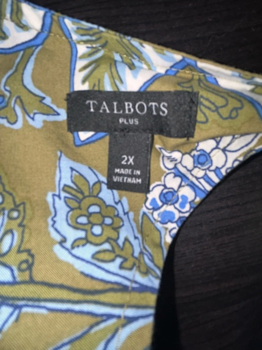 Talbots Tie Back Top size 2X - Picture 8 of 9